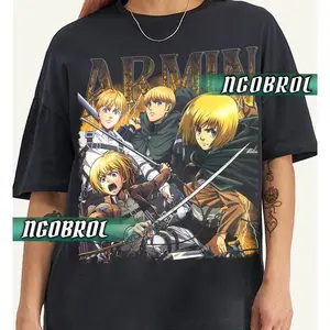 Armin Arlert TShirt Vintage Retro Anime TShirt Vintage 90s Anime Manga Sweatshirt Gift For Otaku