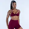[New Color] IM.PACT Strappy Bra for Women with Logo - Chic Multi-Strap Design, Seamless Versatility, Sculpted Comfort, 90% Nylon Blend, True to Size, Perfect for Modern Outfits - Shirt