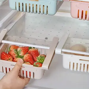 Fridge Organizer Storage Box Refrigerator Drawer Stackable Plastic Storage Container Shelf Fruit Egg Food Storage Box Kitchen Accessories