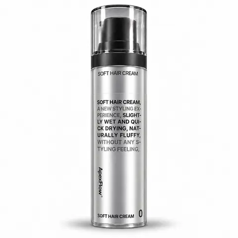 ApexFlow Soft Styling Cream for Fine & Flat Hair, Natural Volume & Root Lift, No White Flakes, Natural Low-Shine Matte Finish, Easy-to-Apply