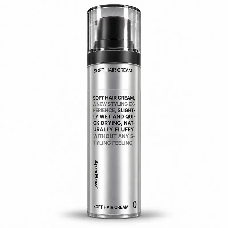 ApexFlow Soft Styling Cream for Fine & Flat Hair, Natural Volume & Root Lift, No White Flakes, Natural Low-Shine Matte Finish, Easy-to-Apply