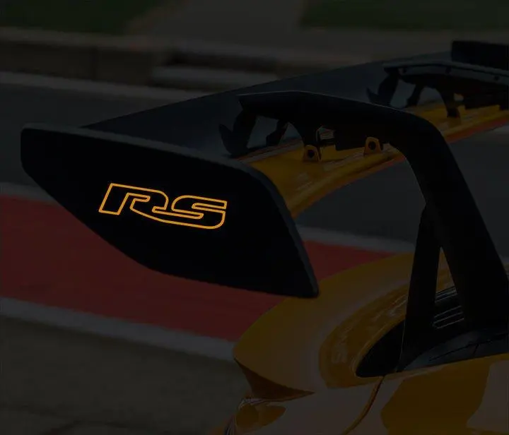 Porsche 911 992 GT3 RS Sonderwunsch RS Wing Plate Decal Set Premium UV-Resistant Automotive Vinyl for Left & Right Ends Easy Application