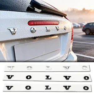 Volvo Car 3D Abs Letter Emblem, Fits Xc60/xc90/s90/s60 Models, Rear Trunk Damage-Free Installation Upgrade Part