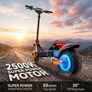Adult electric scooter, motor commuter scooter, 700W motor with 19.9HPH dual braking system and shock absorption, 11-inch pneumatic off-road tires, sports folding electric scooter with three gears and front and rear lights