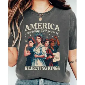 Feminist 4th of July Shirt, 250th Anniversary Shirt, America 250 Comfort Colors Tee, Liberal Patriotic Tank Top, Human Rights Anti Trump Tee