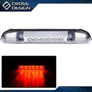 CROSSDESIGN Fit For 2001-04 Nissan Frontier Pickup Chrome LED Rear Third Brake Light
