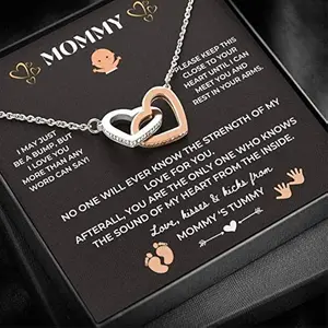 Pregnancy Gifts for First Time Moms - Sterling Silver Necklace Mom To Be Gift New Mom Gifts for Women Pregnant Mom Gifts First Time Mom Gift Expecting Mom Gift