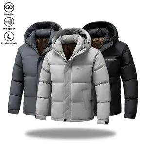 Men's Black Gold Graphene Heated Cotton Jacket Winter 2025 New Trendy Thick Warm Coat casual lapel zip men Menswear Tops regular fit casual shirt the  man  jacketessentials for