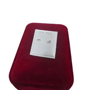 14K Gold Earrings 4mm Studs for Women's Elegance and Style