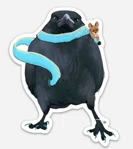 Raven mouse sticker