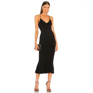 Norma Kamali x REVOLVE Slip Fishtail Dress in Black