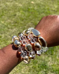 CLEAR MIX BALL ELASTIC BRACELETS (1 piece)