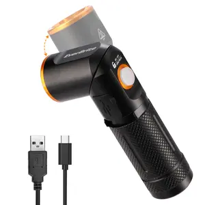 #JumpstartSale EverBrite 600 Lumens Pocket Flashlight, 90 Degree Tactical Pen Light with Magnet, Type-C Rechargeable with 3 Modes for Night Working, Outdoor, Camping, Emergency