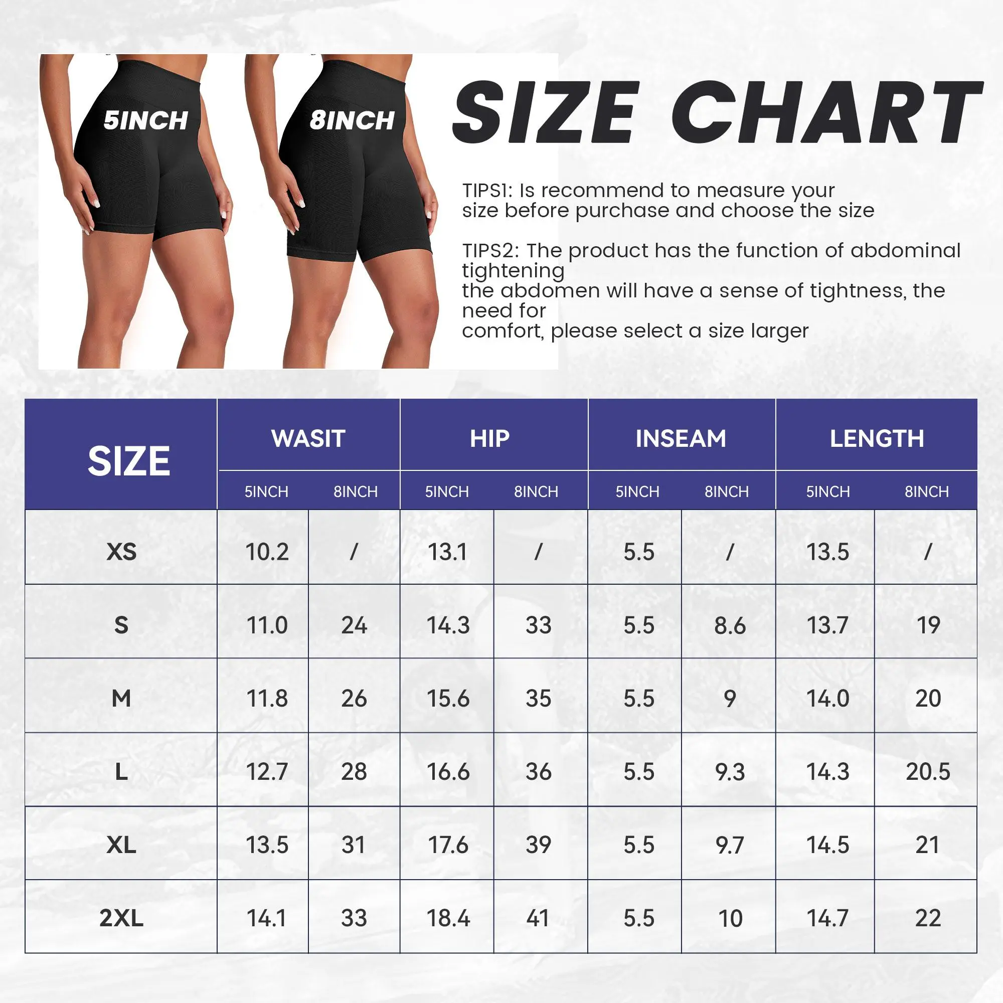 VICONOW Workout 5/8 Inch Shorts for Women - 3 Pack High Waist Tummy Control Bike Shorts for Gym Workout Athletic Running Yoga VICONOW Workout 5/8 Inch Shorts for Women - 3 Pack High Waist Tummy Control Bike Shorts for Gym Workout Athletic Running Yoga