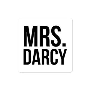 MRS. DARCY Vinyl Sticker | Pride and Prejudice | Jane Austen Stickers
