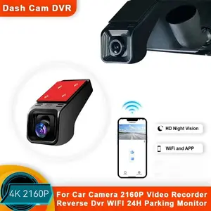 HD 4K 2160P WiFi Car DVR Dash Cam peep hole Camera 2K 1600P 1080P 24H Parking Monitor APP Control Car Driving Video Recorder for all cars