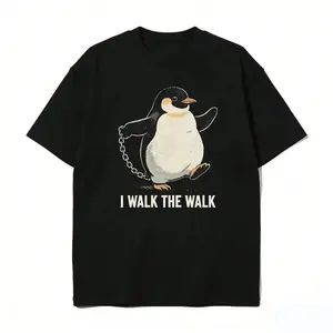 Funny penguin T-shirts, cute animal patterns for men and women