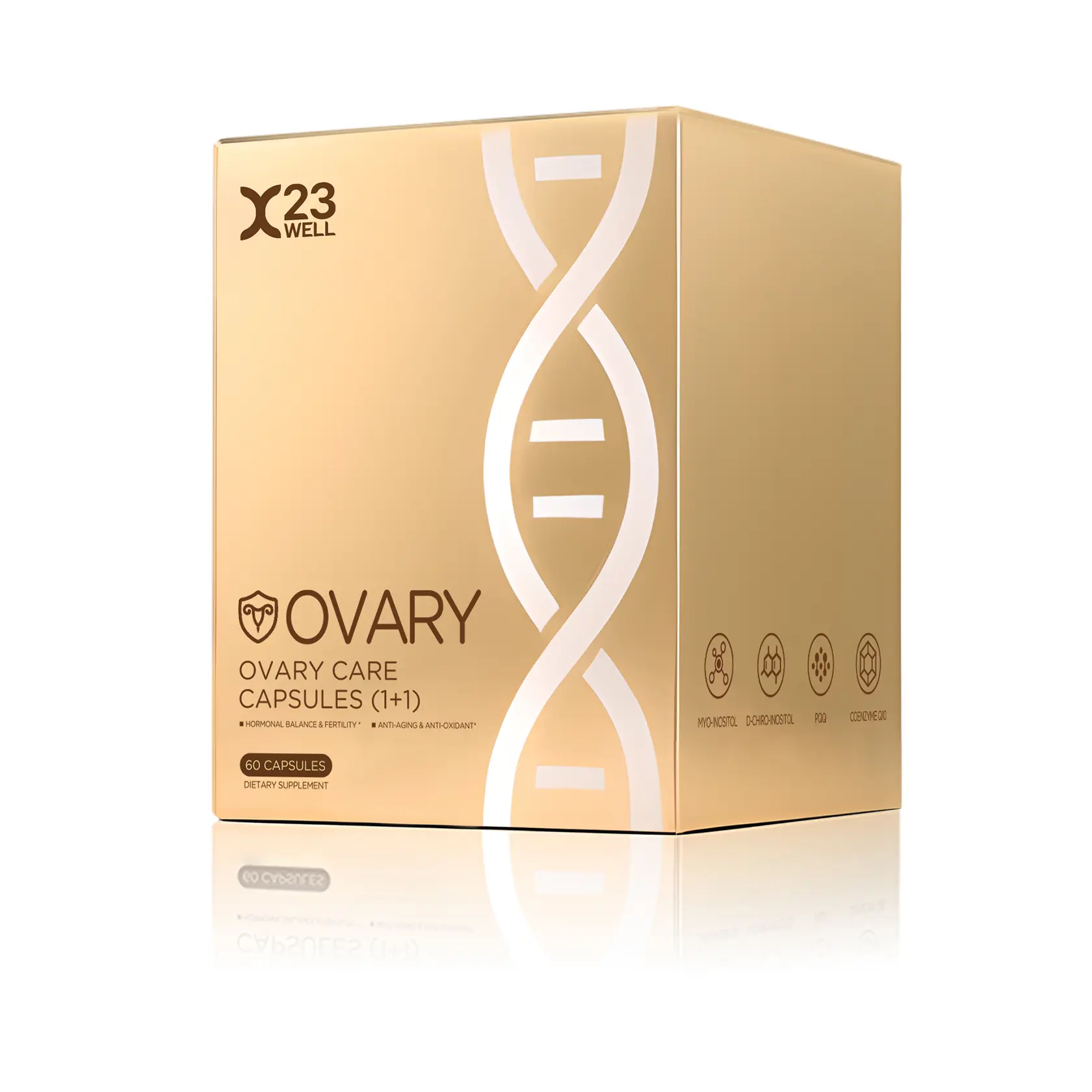 23Well Ovarian Care Capsules Women's Vitamin Supplement for Uterus & Ovarian Health 60 Capsules Hormonal Balance & Vitality Optimum Care with Cimicifuga Racemosa Extract - Healthcare, Dietary Fitness Bathroom