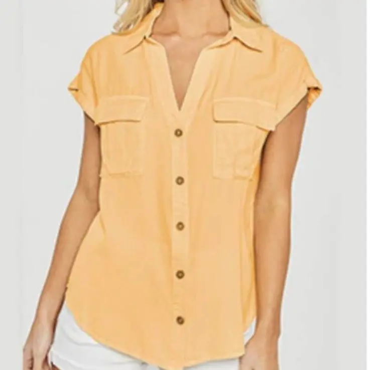 Peach Tencel Blouse
