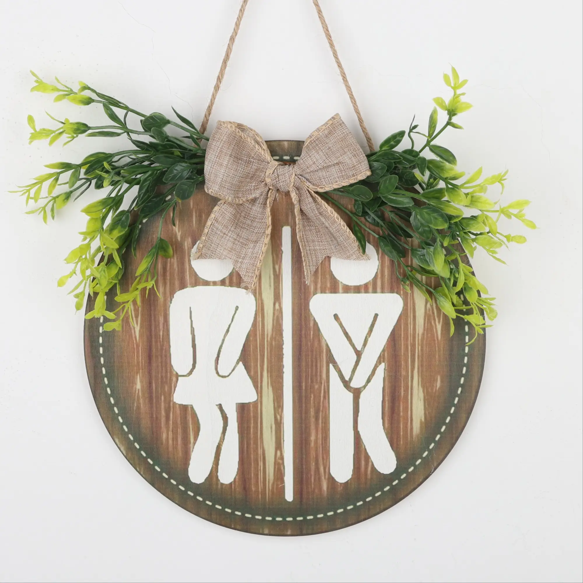 Wooden Welcome Toilet Sign, Creative Toilet Hanging Decor, Hanging Decor for Home Indoor Garden Porch, Home Decor, Signage