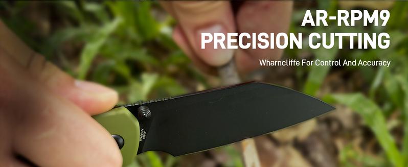 CJRB Pyrite-Light Lightweight Tools Knives J1945 AR-RPM9 Steel Blade FRN Handle Pocket Knife for Men Outdoor Survival Gear and CampingSurvival Tool