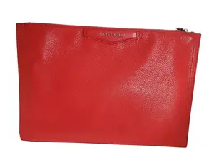 Pre-owned Leather Shoulder Bags Givenchy Antigona Large Clutch