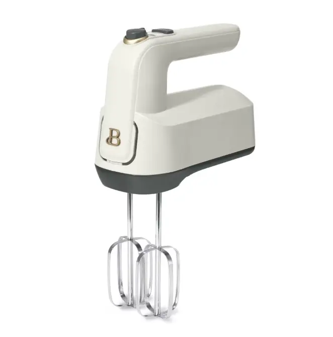 Beautiful 6-Speed Electric Hand Mixer, White Icing by Drew Barrymore