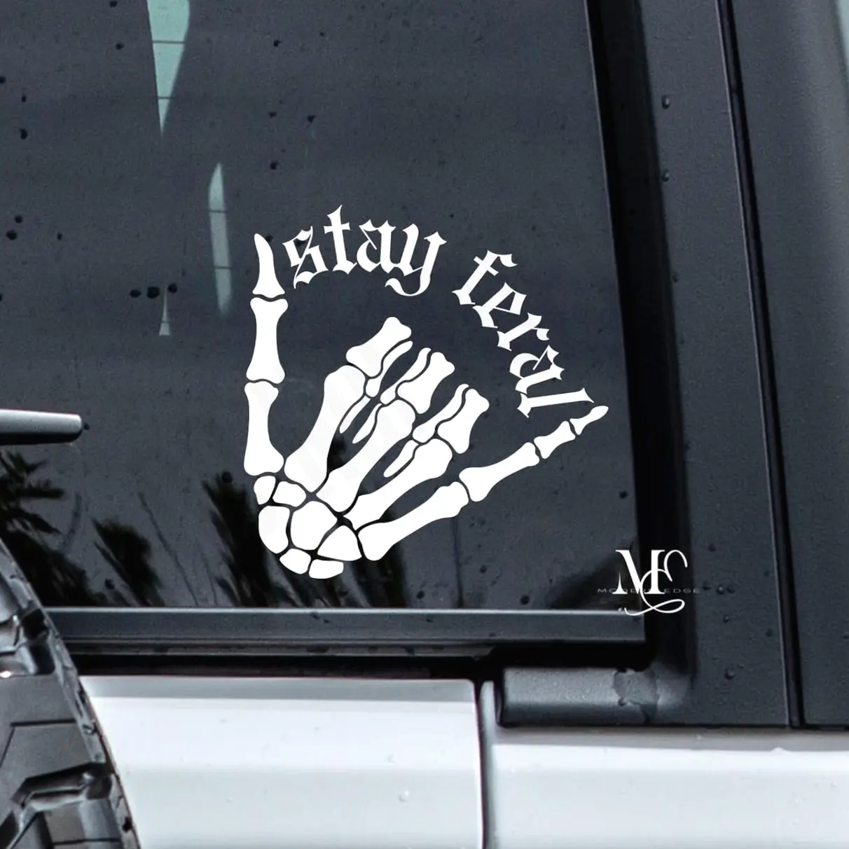 Stay Feral Car Decal, Vinyl Sticker For Window, Trending Vinyl Decal, Cute Car Accessories, Truck Decal, Feral Sticker, Custom Vinyl Sticker Z