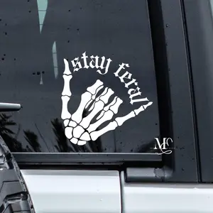 Stay Feral Car Decal, Vinyl Sticker For Window, Trending Vinyl Decal, Cute Car Accessories, Truck Decal, Feral Sticker, Custom Vinyl Sticker Z