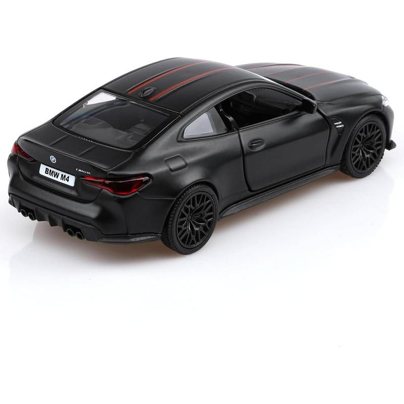 1/36 Scale BMW M4 Diecast Model Cars,Pull Back Vehicles BMW Toy Cars,Cars Gifts for Boys Girls(Black)