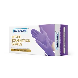 Paramount Purple Nitrile Gloves | 4mil Exam Gloves | Powder Free Gloves