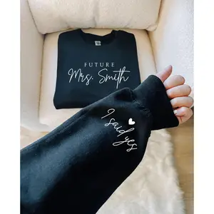 Custom Future Mrs Sweatshirt, Personalized Fiancee Hoodie, I Said Yes Shirt, Engagement Gifts, Bride To Be Hoodie, Bridal Shower Clothing, Wifey Shirt