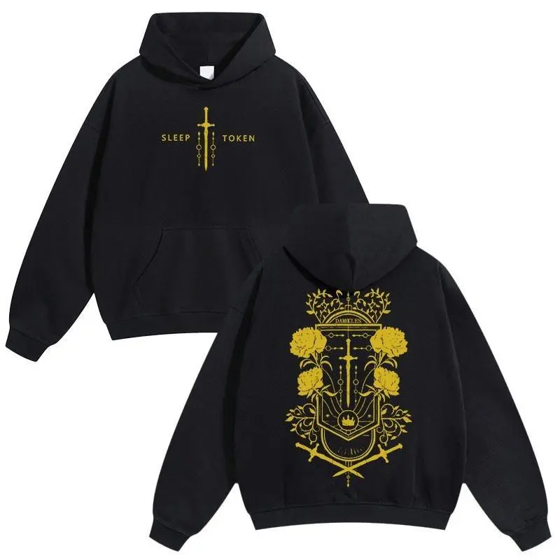 Sleep Token Hoodie Unisex – Thick Cotton Pullover, Warm Autumn Winter Streetwear, Retro Graphic Fan Hoodie Gift for Men & Women