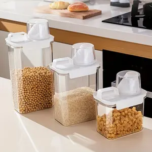 New Style Grain Sealed Jar, Moisture-Proof Cereal Storage Box, Clear Food Storage, Insect-Resistant Dry Food Container, Kitchen Preservation Canister