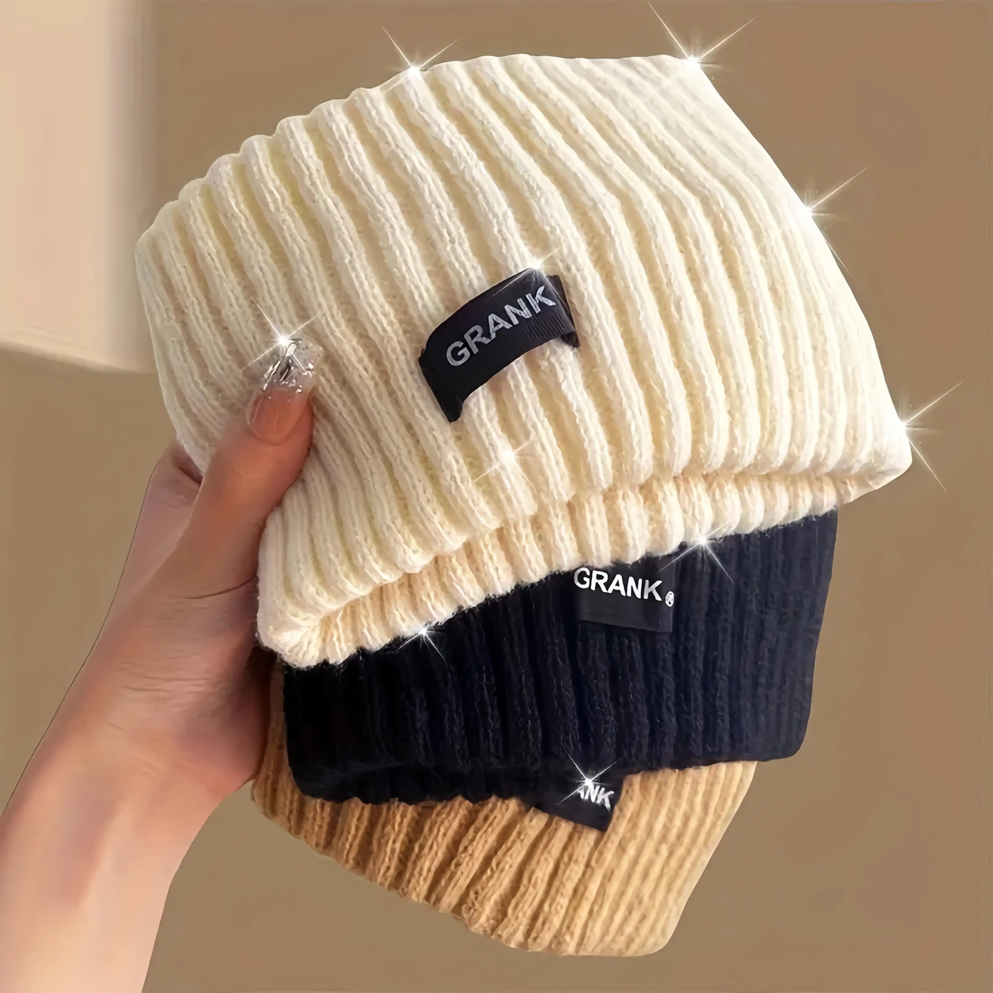 Women's 4-Piece Knit Fabric Headband Set - Minimalist Plain Bohemian Women's Accessories, All Seasons Sports Headbands for Outdoor Activities, Female, 4Pcs(Brown/White/Black/Gray) Soft Elastic