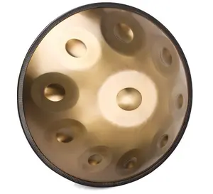 Handpan Drum Instrument 9 Notes 22 inches D Minor 440 Hz Percussion Instrument with Bag, Stand, Mallet, Cleaning Cloth