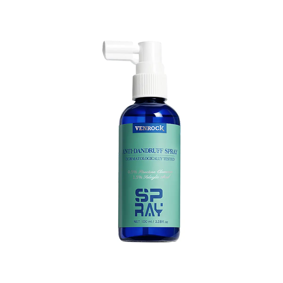 VENROCK Anti-Dandruff Scalp Spray 100ml - with 1.5% Salicylic Acid & 0.5% Piroctone Olamine for Itchy Scalp Relief, Oil Control & Healthy Scalp