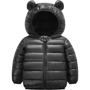 Boy Girl Winter Hooded Puffer Jackets Coats Light Weight Padded Outerwear