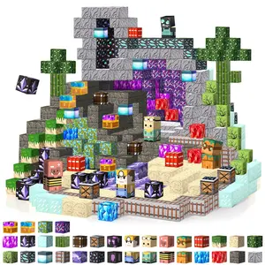 Desert Treasure Hunt Themed DIY Puzzle Toy - Magnetic Cubes Kit, Children's Cognitive Learning Toys, Spark Limitless Creativity, Perfect Gift for Birthday & Christmas Celebrations