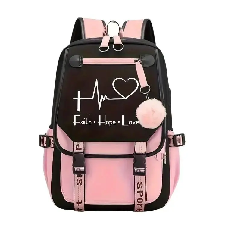 Canvas Fashion Backpack with charge port Canvas Fashion Backpack with charge port