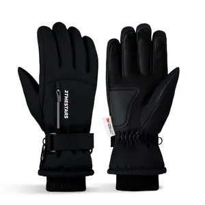 2THESTARS Pro Ski Gloves, 3M Thinsulate Insulated Double-Layer Waterproof, Touchscreen Snow Gloves for Skiing, Winter Cycling