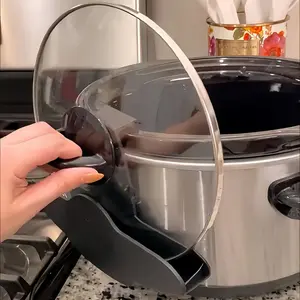 1pc Lid Pocket Slow Cooker Lid Holder - Universally Fits Most Pots, Keeps Kitchen Countertop Tidy and Organized