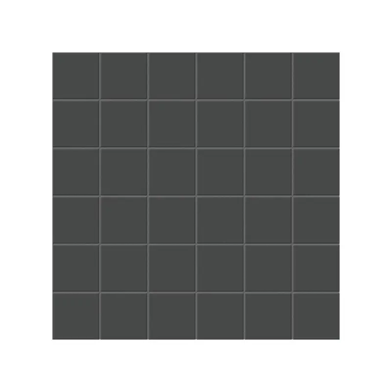 12 x 12 in. Soho Retro Black Matte Unglazed Porcelain Mosaic