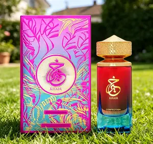 Paris Corner Khair Confection EDP 100ml, Sweet Candy Unisex Perfume with Pear Whipped Cream Jasmine & Vanilla Sweet Gourmand Fragrance