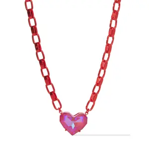 Summer Love Necklace - Metallic Rouge