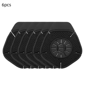 6pcs Car Wiper Nozzle Dustproof Frost Protection Cover, Universal Silicone Sealing Set, Windshield Guard with Blade Cleaning Function