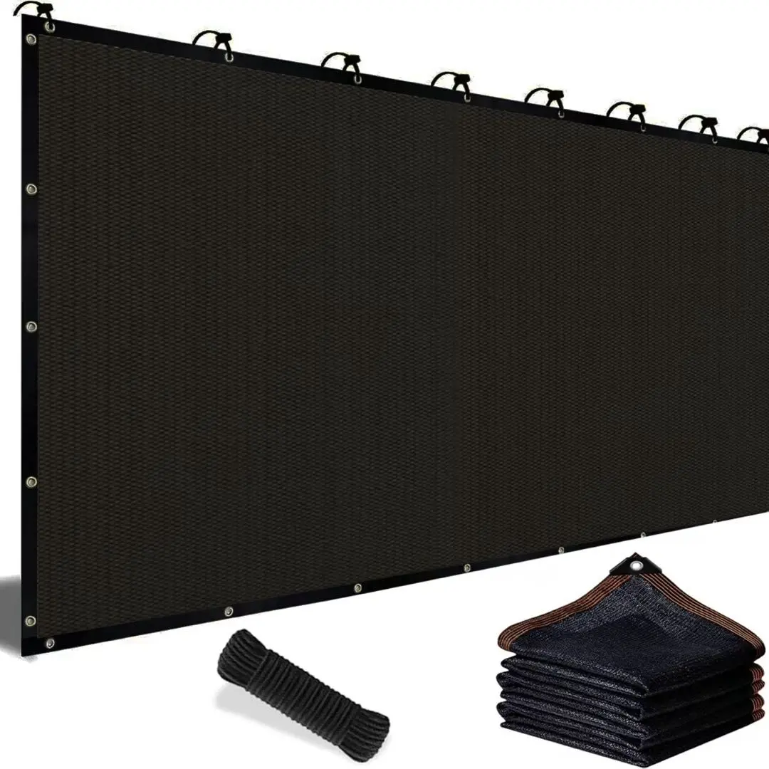 Patio Sun Shade - 10x13ft 90% Blackout UV-Resistant Mesh Cloth with Reinforced Rivets, Portable Sunshade Shelter & Sunshade Canopy for Outdoor Patio Furniture Garden Protection | Summer Deals