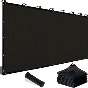 90% Blackout Cloth Black 10 x 13ft UV-Resistant Shade Net with Reinforced Rivets for Camping Garden Patio Greenhouse Mesh Shade Cloth outdoorfun