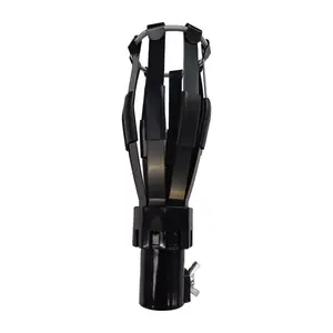 Safety-Focused Overhead Fixture Changer with Ergonomic Handle and Basket Design