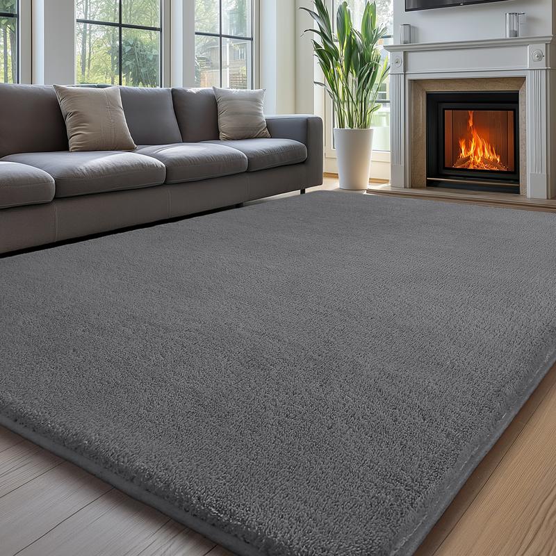 Famval Rug FAMVAL Large Size Plush Rugs Big Fluffy Area Rug Non-slip Soft Shaggy ...